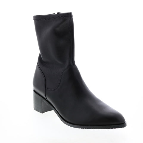 Clarks Poise Leah 26136018 Womens Black Leather Zipper Casual Dress Boots
