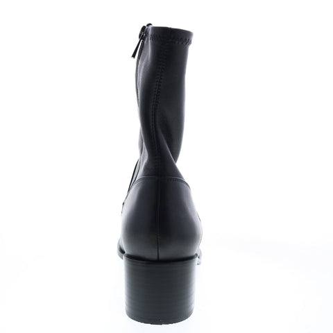 Clarks Poise Leah 26136018 Womens Black Leather Zipper Casual Dress Boots