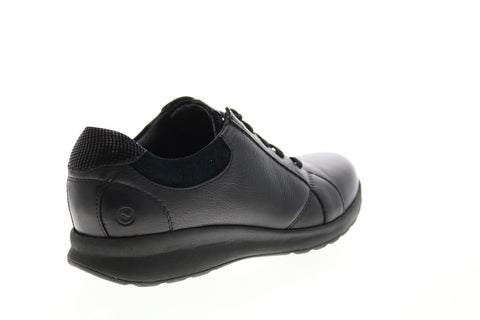 Clarks Un Adorn Lace 26136071 Womens Black Leather Lifestyle Sneakers Shoes
