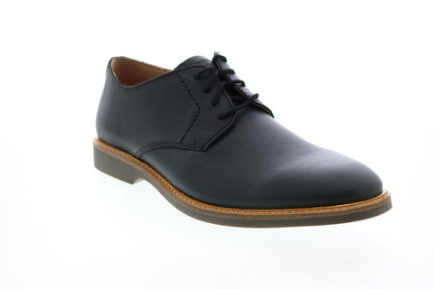 Clarks Atticus Lace 26136155 Mens Black Leather Oxfords Plain Toe Shoes
