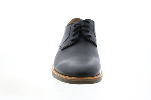 Clarks Atticus Lace 26136155 Mens Black Leather Oxfords Plain Toe Shoes
