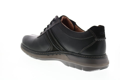 Clarks Un Ramble Go 26136241 Mens Black Leather Plain Toe Oxfords Shoes