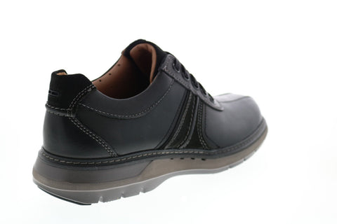 Clarks Un Ramble Go 26136241 Mens Black Leather Plain Toe Oxfords Shoes