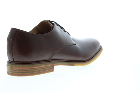 Clarks Clarkdale Moon 26136258 Mens Brown Leather Plain Toe Oxfords Shoes