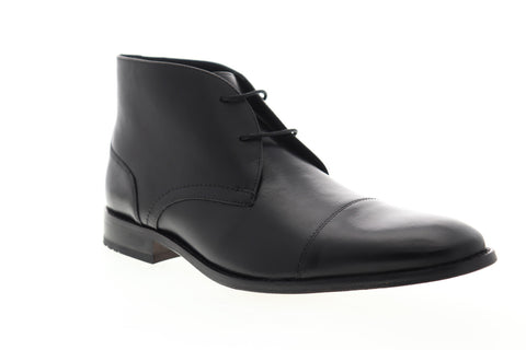 Bostonian Nantasket Mid 26136574 Mens Black Leather High Top Chukkas Boots