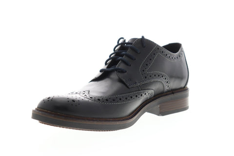 Bostonian Maxton Wing 26136622 Mens Black Leather Dress Lace Up Oxfords Shoes