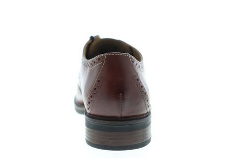 Bostonian Maxton Wing 26136623 Mens Brown Leather Low Top Wingtip Oxfords Shoes