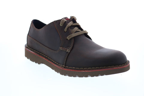 Clarks Vargo Plain 26136675 Mens Brown Oxfords & Lace Ups Plain Toe Shoes