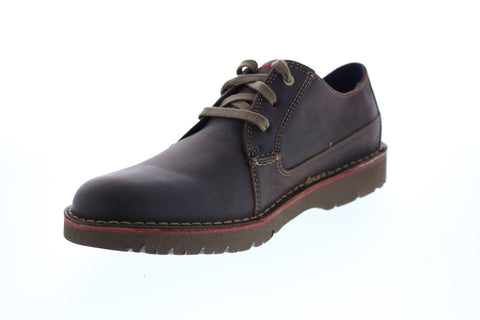 Clarks Vargo Plain 26136675 Mens Brown Oxfords & Lace Ups Plain Toe Shoes