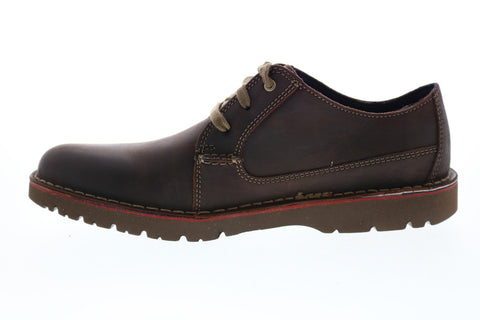 Clarks Vargo Plain 26136675 Mens Brown Oxfords & Lace Ups Plain Toe Shoes