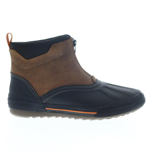 Clarks Bowman Top 26136683 Mens Black Synthetic Zipper Casual Boots