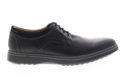 Clarks Un Geo Lace 26136809 Mens Black Leather Casual Lace Up Oxfords Shoes