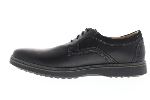 Clarks Un Geo Lace 26136809 Mens Black Leather Casual Lace Up Oxfords Shoes