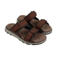 Clarks Un Trek Walk Mens Brown Nubuck Sport Sandals Strap Sandals Shoes