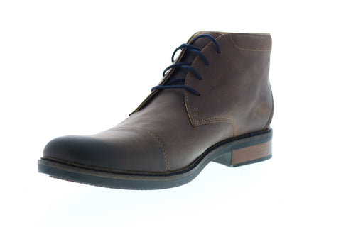 Bostonian Maxton Mid 26136912 Mens Brown Leather Lace Up Chukkas Boots