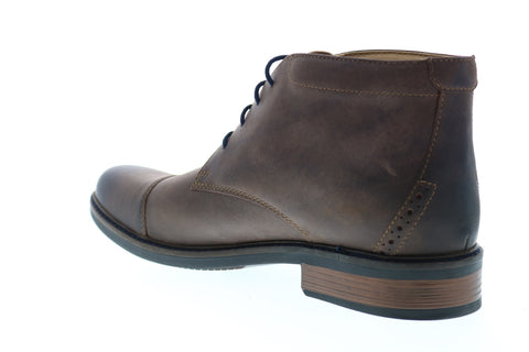 Bostonian Maxton Mid 26136912 Mens Brown Leather Lace Up Chukkas Boots