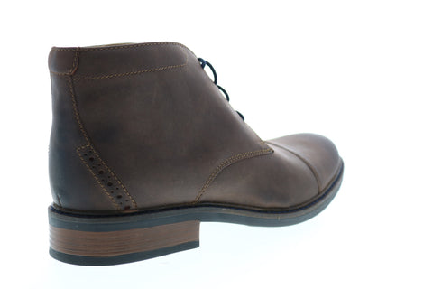 Bostonian Maxton Mid 26136912 Mens Brown Leather Lace Up Chukkas Boots