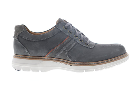 Clarks Un Ramble Go Mens Gray Wide Oxfords & Lace Ups Plain Toe Shoes