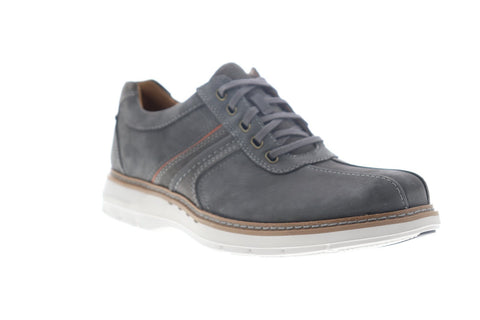 Clarks Un Ramble Go Mens Gray Wide Oxfords & Lace Ups Plain Toe Shoes