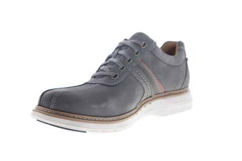 Clarks Un Ramble Go Mens Gray Wide Oxfords & Lace Ups Plain Toe Shoes