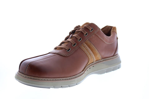 Clarks Un Ramble Go Mens Brown Wide Oxfords & Lace Ups Plain Toe Shoes