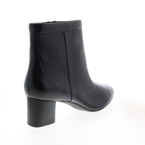 Clarks Un Cosmo Up 26136983 Womens Black Leather Zipper Ankle & Booties Boots