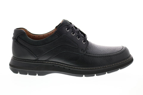 Clarks Un Ramble Lace Mens Black Wide Oxfords & Lace Ups Plain Toe Shoes