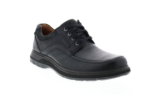 Clarks Un Ramble Lace Mens Black Wide Oxfords & Lace Ups Plain Toe Shoes