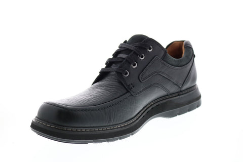 Clarks Un Ramble Lace Mens Black Wide Oxfords & Lace Ups Plain Toe Shoes