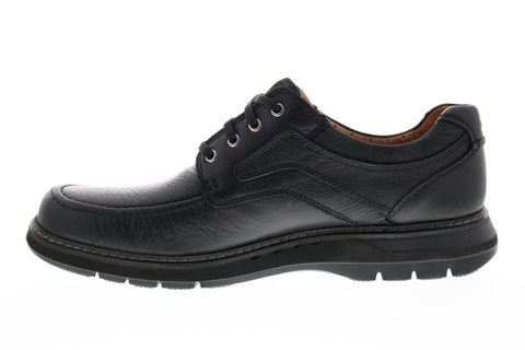 Clarks Un Ramble Lace Mens Black Wide Oxfords & Lace Ups Plain Toe Shoes