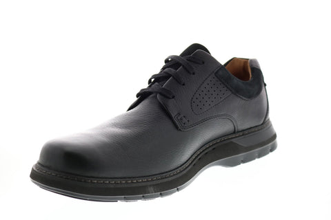 Clarks Un Rambe Lo 26136992 Mens Black Wide Oxfords & Lace Ups Plain Toe Shoes