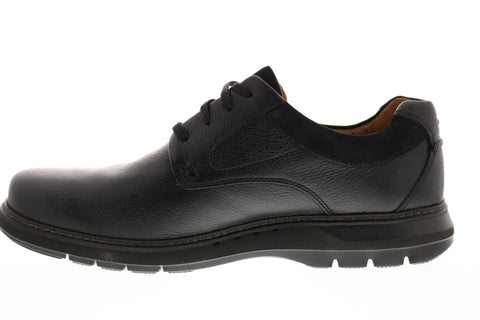 Clarks Un Rambe Lo 26136992 Mens Black Wide Oxfords & Lace Ups Plain Toe Shoes