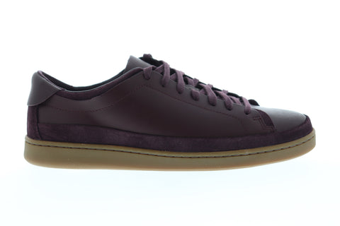 Clarks Nathan Craft Mens Purple Synthetic Low Top Lace Up Sneakers Shoes