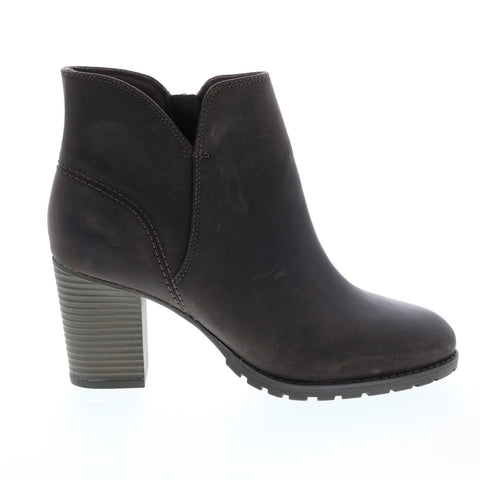 Clarks Verona Trish 26137333 Womens Brown Leather Ankle & Booties Boots