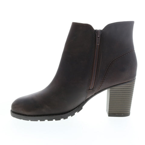 Clarks Verona Trish 26137333 Womens Brown Leather Ankle & Booties Boots