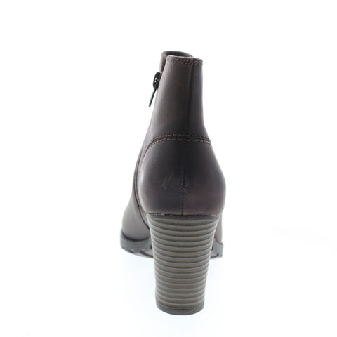 Clarks Verona Trish 26137333 Womens Brown Leather Ankle & Booties Boots