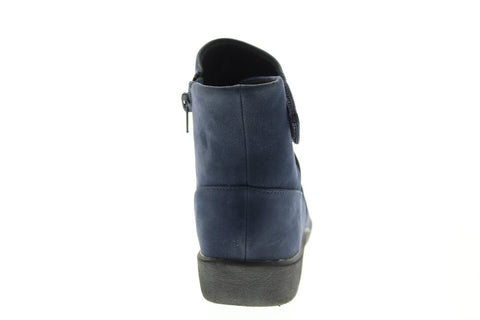 Clarks Sillian Tana 26137568 Womens Blue Synthetic Zipper Chelsea Boots