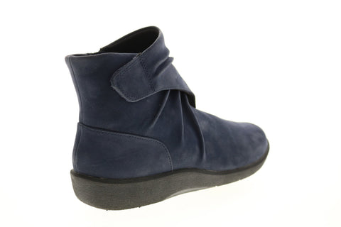 Clarks Sillian Tana 26137568 Womens Blue Synthetic Zipper Chelsea Boots