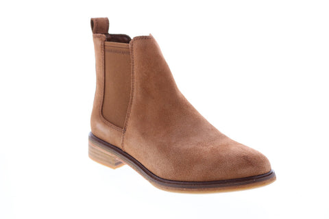 Clarks Clarkdale Arlo 26138060 Womens Brown Suede Slip On Chelsea Boots