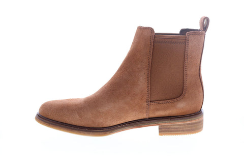 Clarks Clarkdale Arlo 26138060 Womens Brown Suede Slip On Chelsea Boots