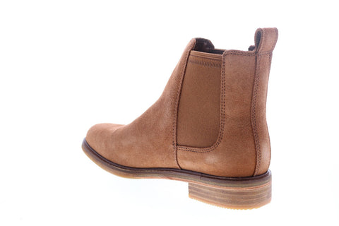 Clarks Clarkdale Arlo 26138060 Womens Brown Suede Slip On Chelsea Boots