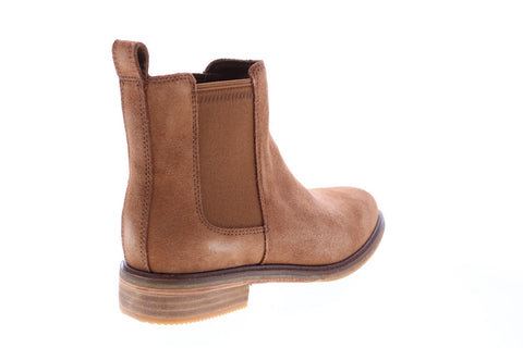 Clarks Clarkdale Arlo 26138060 Womens Brown Suede Slip On Chelsea Boots