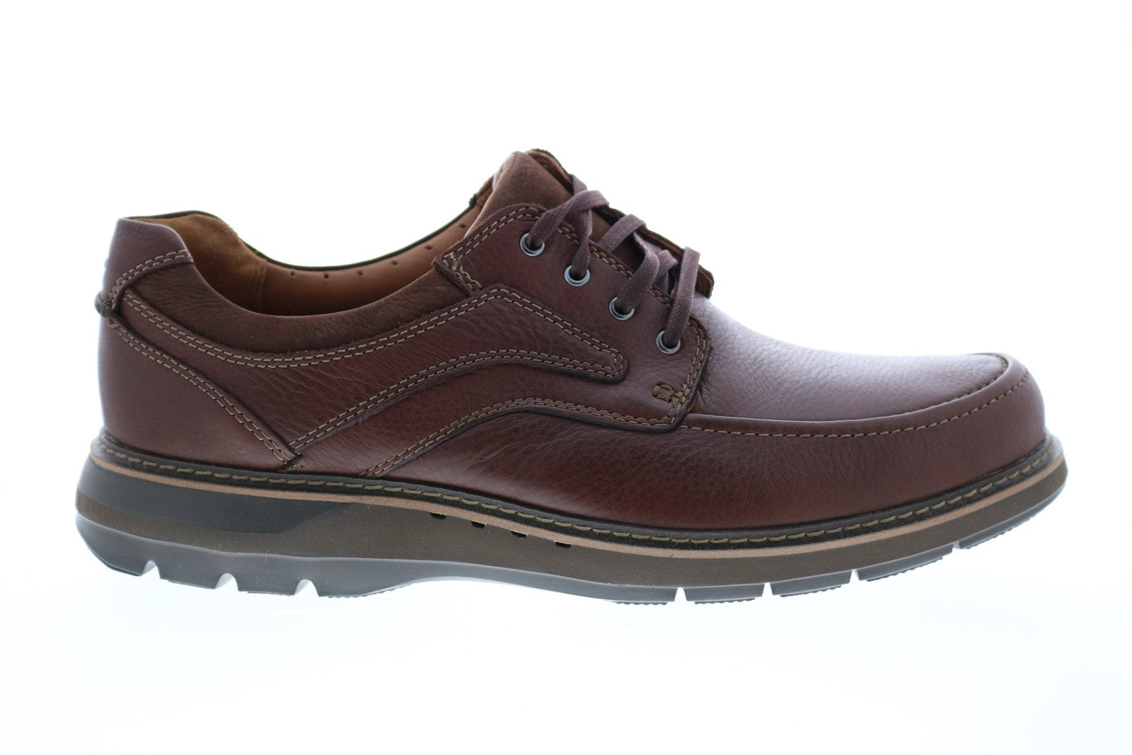 Clarks Unstructured Un.Map Lace Leather Oxfords | Men’s 9.5M | Brown Clarks Un Shire Low Men – Sole Mates main image 4