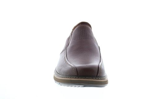 Clarks Un Ramble Step Mens Brown Wide Loafers & Slip Ons Casual Shoes