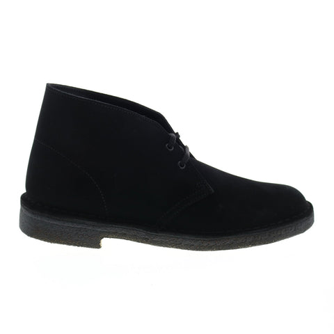 Clarks Desert Boot 26138227 Mens Black Suede Lace Up Desert Boots