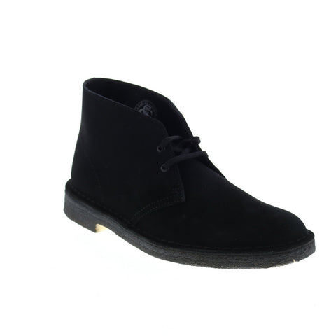 Clarks Desert Boot 26138227 Mens Black Suede Lace Up Desert Boots