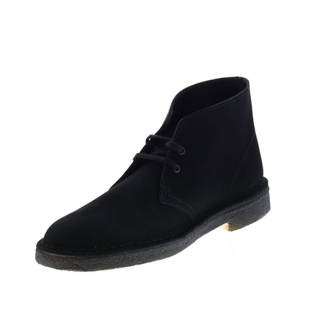 Clarks Desert Boot 26138227 Mens Black Suede Lace Up Desert Boots