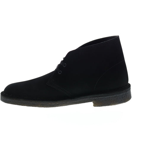 Clarks Desert Boot 26138227 Mens Black Suede Lace Up Desert Boots