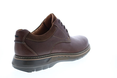 Clarks Un Ramble Lo Mens Brown Wide Oxfords & Lace Ups Plain Toe Shoes