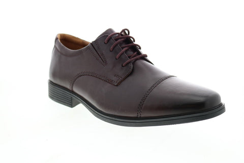 Clarks Tilden Cap 26138388 Mens Red Oxfords & Lace Ups Cap Toe Shoes